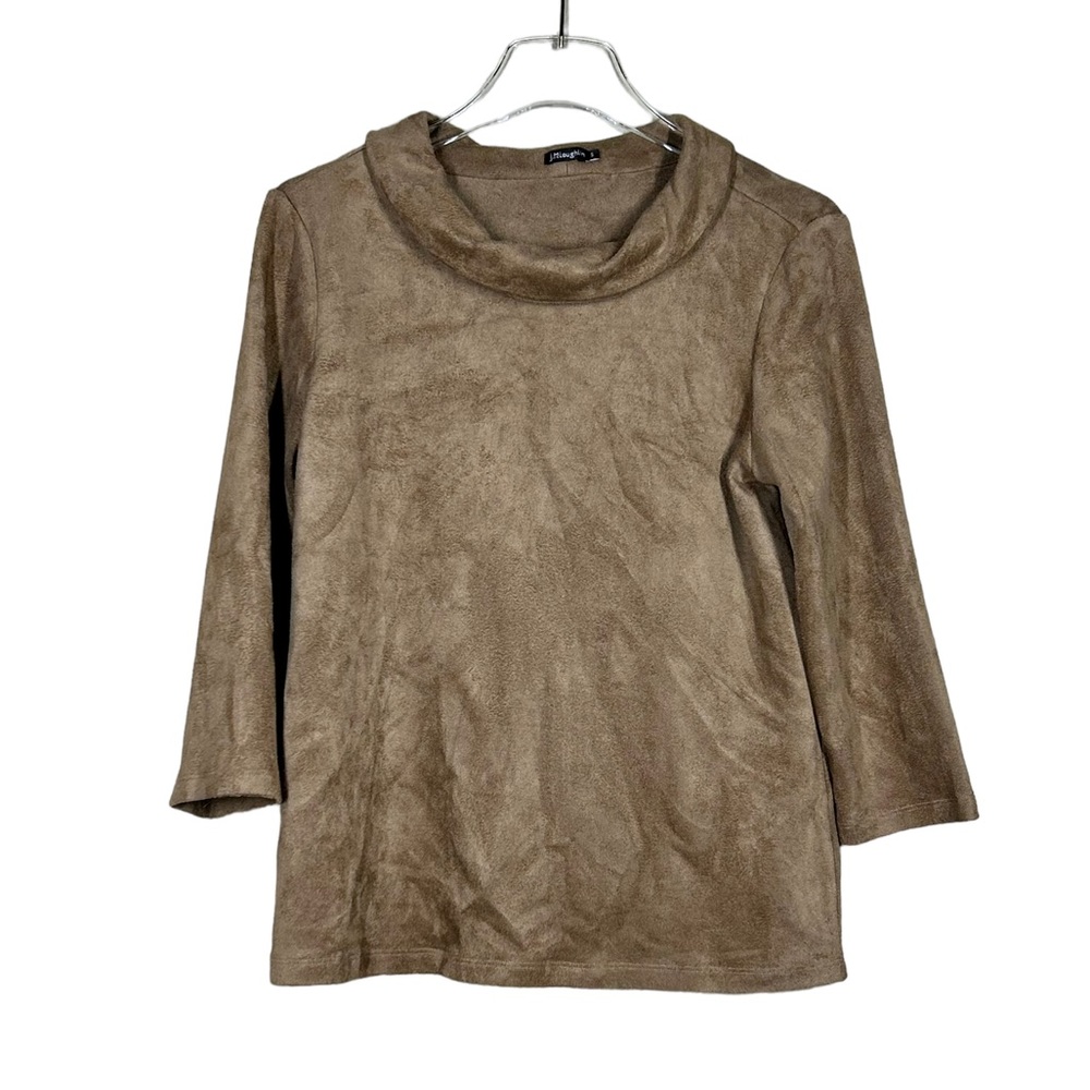 J. McLaughlin Cowl Neck Brown Long Sleeve
